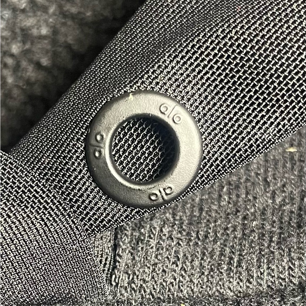 ALO YOGA Rare Oversized Mindful Movement Black Hoodie with Mesh Detail - Picture 10 of 10